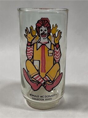 Vintage 1977 McDonald's Ronald McDonald Promotional Drinking Glass